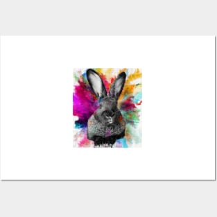 pop art bunny Posters and Art